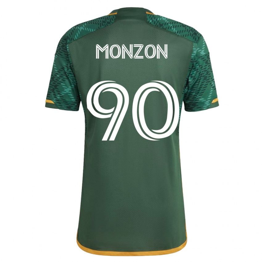 Mulher Camisola Florián Monzón #90 Verde Principal 2023/24 Camisa Brasil