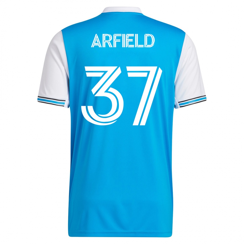 Mulher Camisola Scott Arfield #37 Azul Principal 2023/24 Camisa Brasil