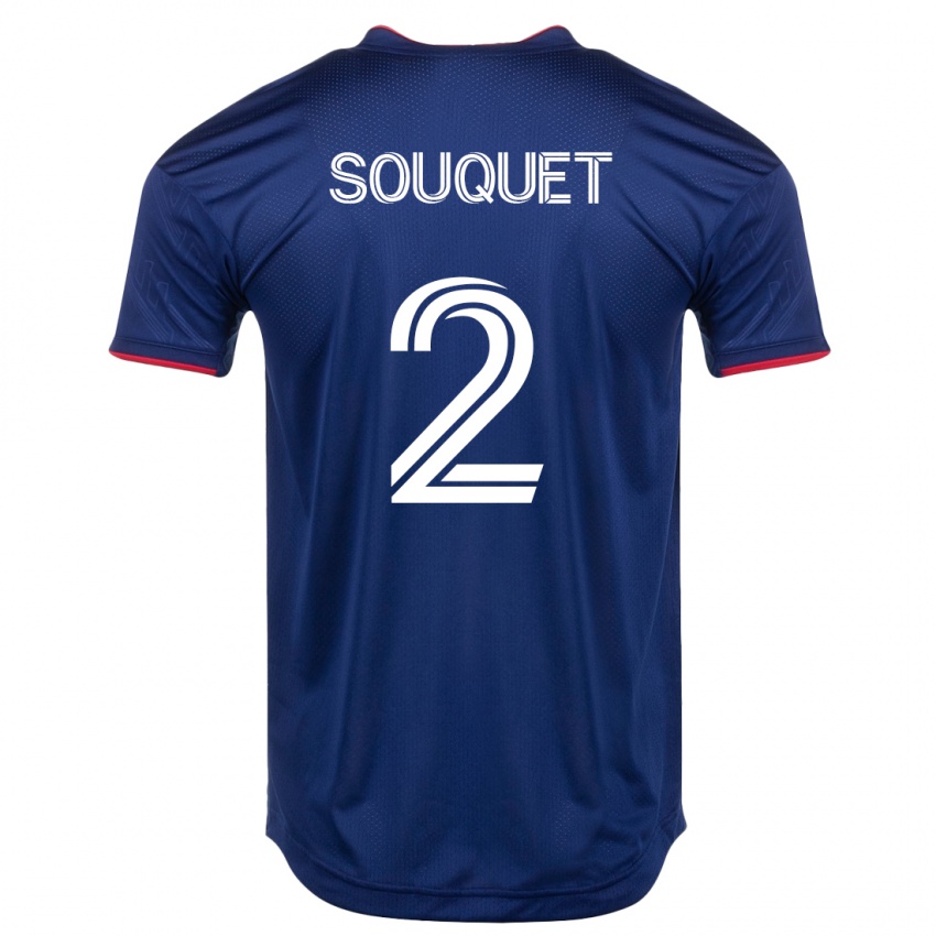 Mulher Camisola Arnaud Souquet #2 Marinha Principal 2023/24 Camisa Brasil