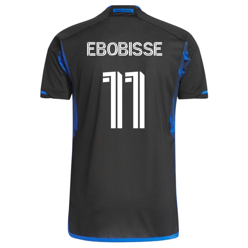 Mulher Camisola Jeremy Ebobisse #11 Azul Preto Principal 2023/24 Camisa Brasil