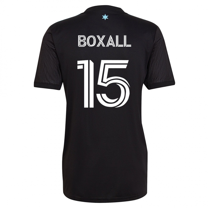Mulher Camisola Michael Boxall #15 Preto Principal 2023/24 Camisa Brasil