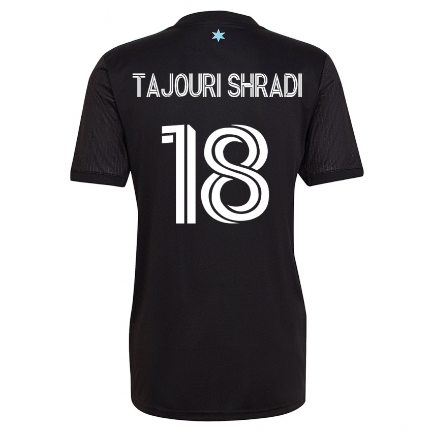 Mulher Camisola Ismael Tajouri-Shradi #18 Preto Principal 2023/24 Camisa Brasil