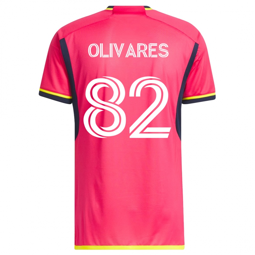 Mulher Camisola Christian Olivares #82 Rosa Principal 2023/24 Camisa Brasil