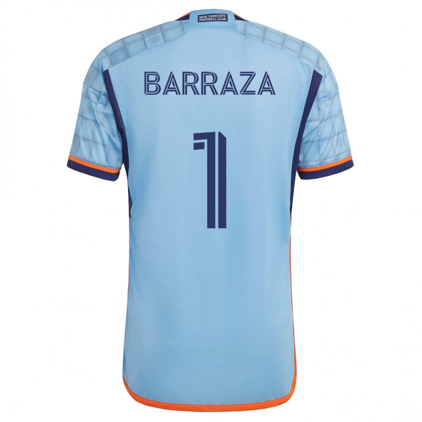 Mulher Camisola Luis Barraza #1 Azul Principal 2023/24 Camisa Brasil