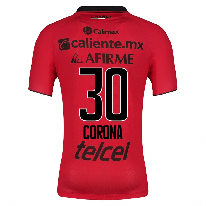 Mulher Camisola Jesús Corona #30 Vermelho Principal 2023/24 Camisa Brasil