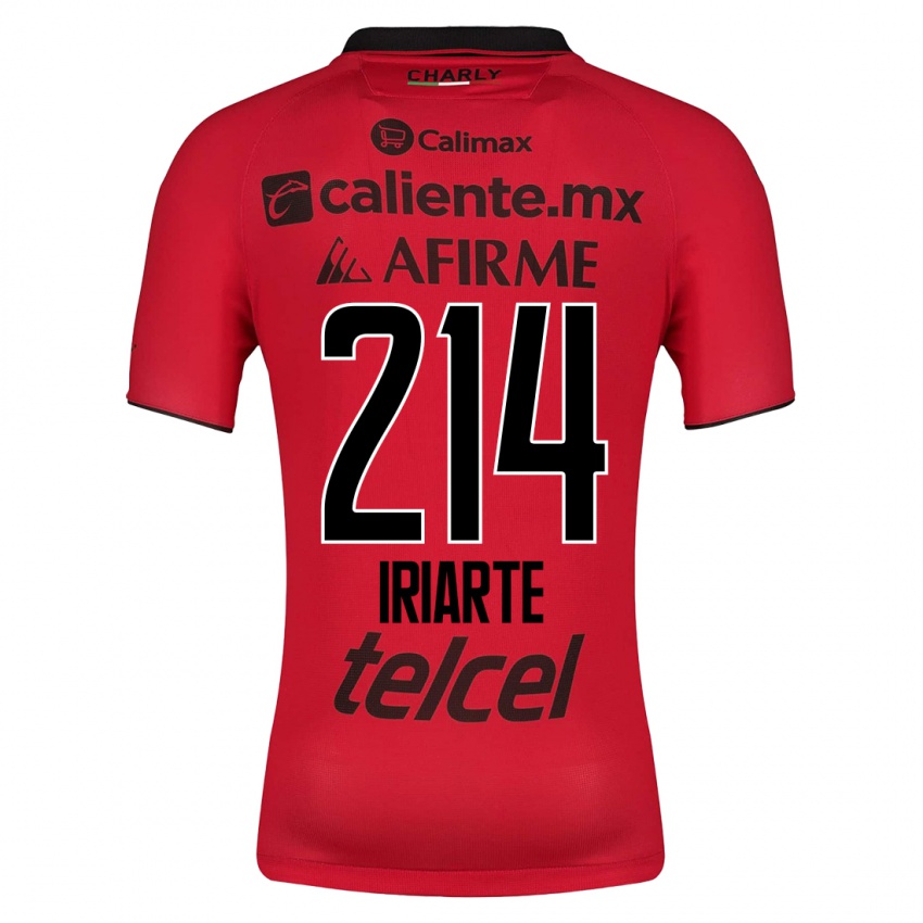 Mulher Camisola Oliver Iriarte #214 Vermelho Principal 2023/24 Camisa Brasil