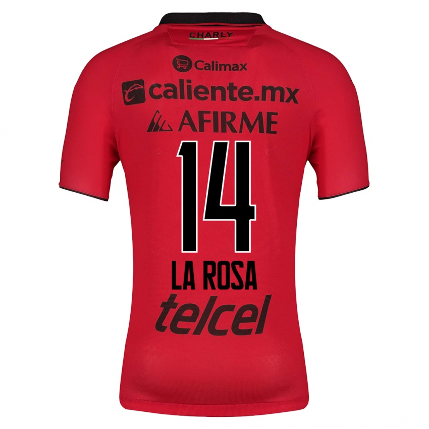Mulher Camisola Joselyn De La Rosa #14 Vermelho Principal 2023/24 Camisa Brasil