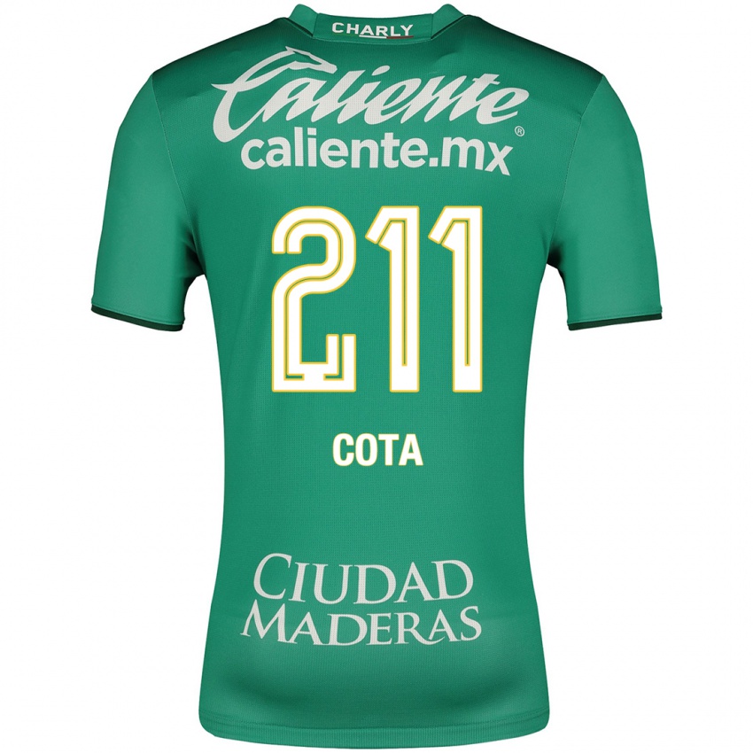 Mulher Camisola Luis Cota #211 Verde Principal 2023/24 Camisa Brasil