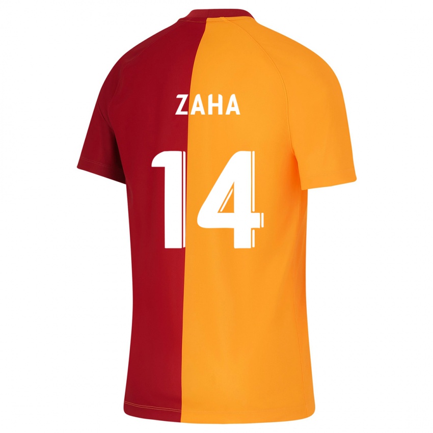 Mulher Camisola Wilfried Zaha #14 Laranja Principal 2023/24 Camisa Brasil