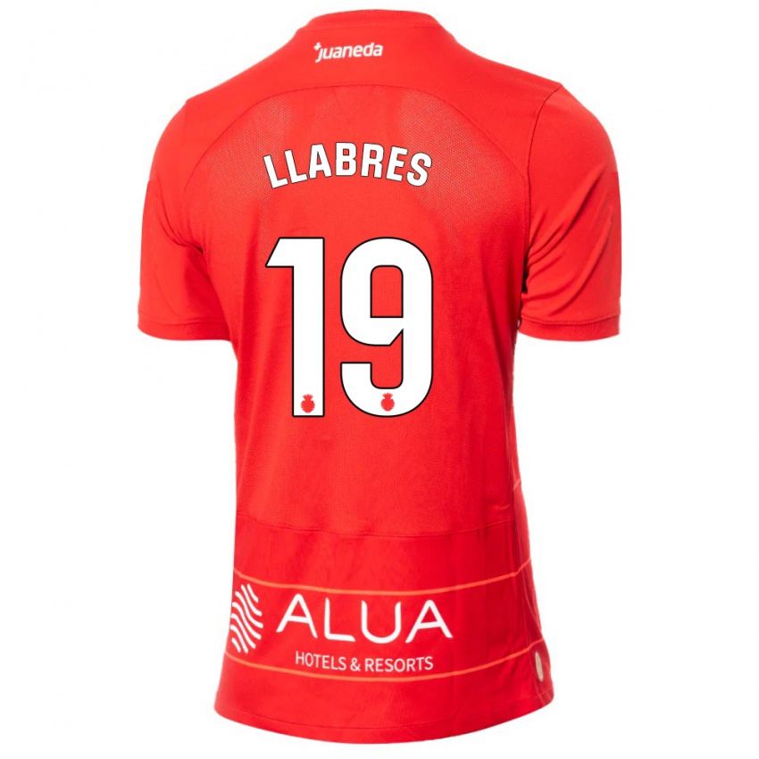 Mulher Camisola Javi Llabrés #19 Vermelho Principal 2023/24 Camisa Brasil