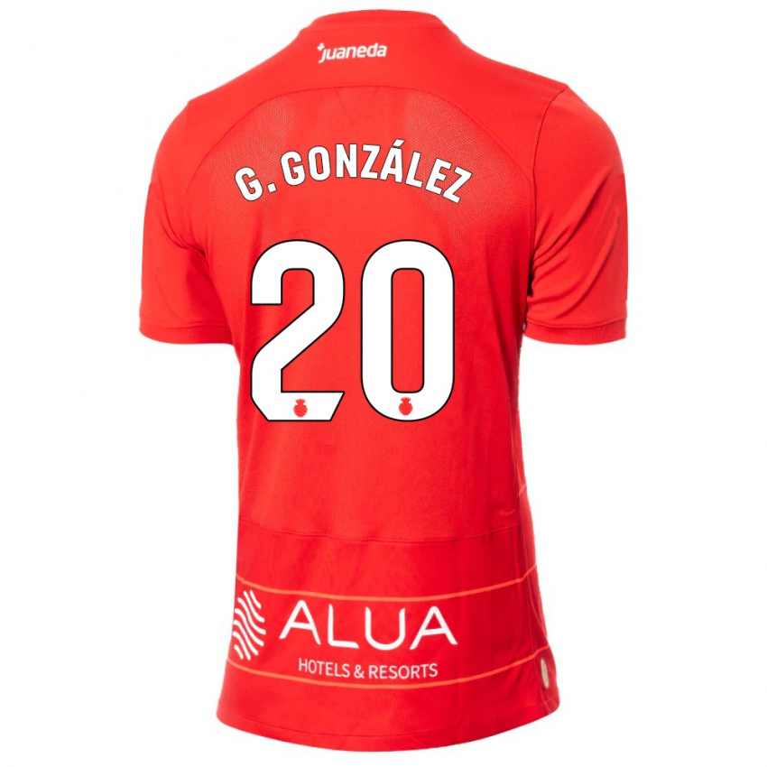 Mulher Camisola Giovanni González #20 Vermelho Principal 2023/24 Camisa Brasil