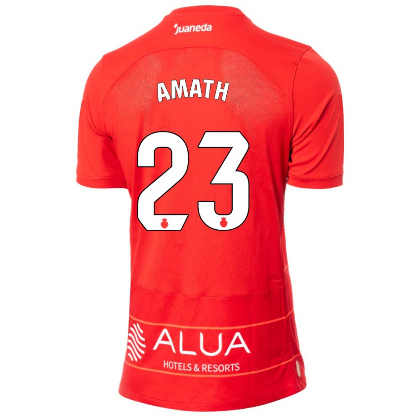 Mulher Camisola Amath Ndiaye #23 Vermelho Principal 2023/24 Camisa Brasil