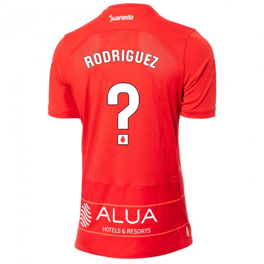 Mulher Camisola Gabriel Rodríguez #0 Vermelho Principal 2023/24 Camisa Brasil