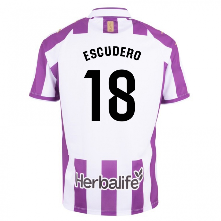 Mulher Camisola Sergio Escudero #18 Roxo Principal 2023/24 Camisa Brasil