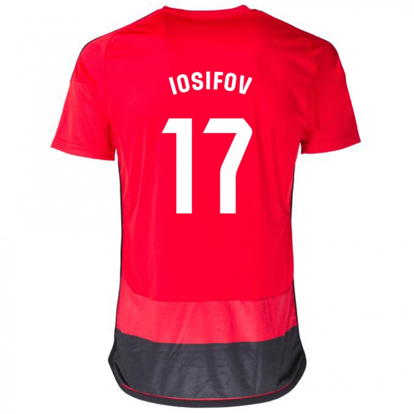 Mulher Camisola Nikita Iosifov #17 Vermelho Preto Principal 2023/24 Camisa Brasil