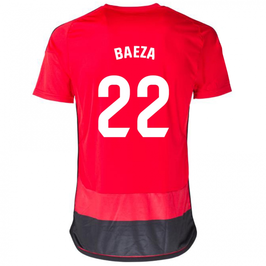Mulher Camisola Miguel Baeza #22 Vermelho Preto Principal 2023/24 Camisa Brasil