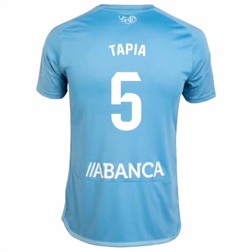 Mulher Camisola Renato Tapia #5 Azul Principal 2023/24 Camisa Brasil