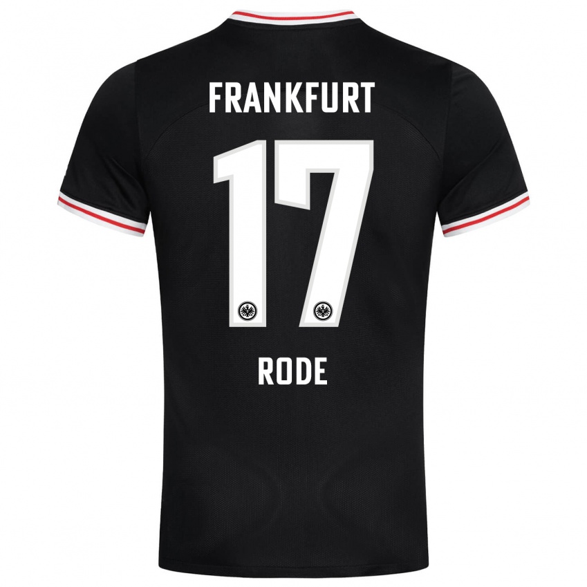 Mulher Camisola Sebastian Rode #17 Preto Alternativa 2023/24 Camisa Brasil