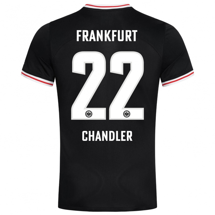 Mulher Camisola Timothy Chandler #22 Preto Alternativa 2023/24 Camisa Brasil