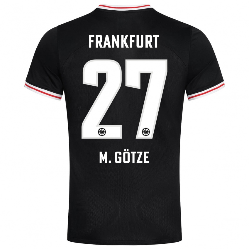 Mulher Camisola Mario Götze #27 Preto Alternativa 2023/24 Camisa Brasil