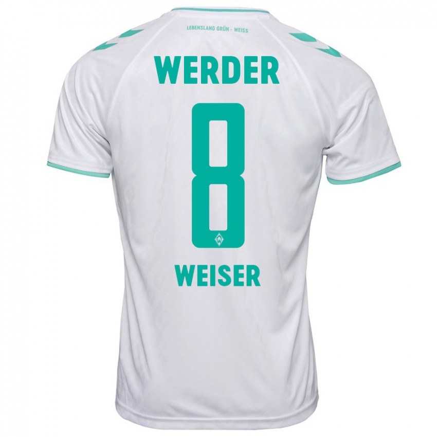Mulher Camisola Mitchell Weiser #8 Branco Alternativa 2023/24 Camisa Brasil