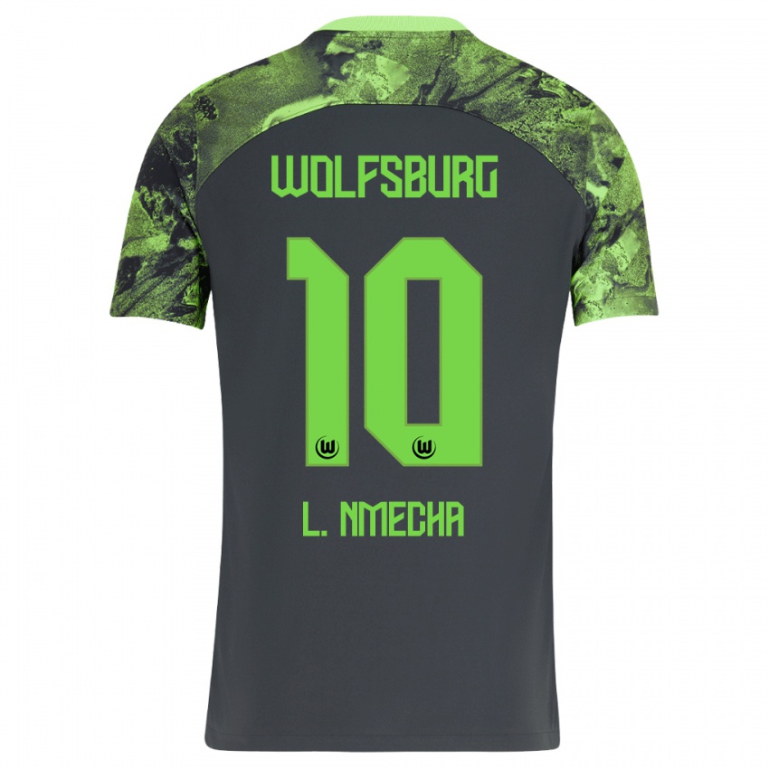 Mulher Camisola Lukas Nmecha #10 Cinza Escuro Alternativa 2023/24 Camisa Brasil