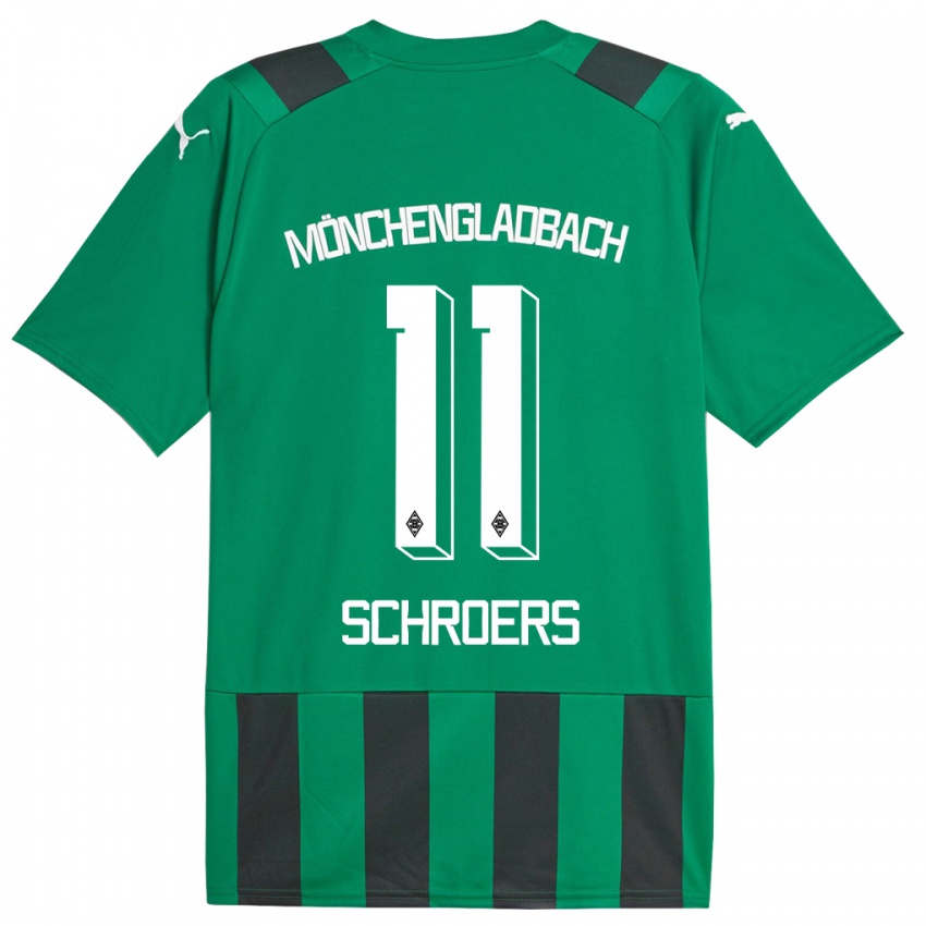 Mulher Camisola Mika Schroers #11 Preto Verde Alternativa 2023/24 Camisa Brasil