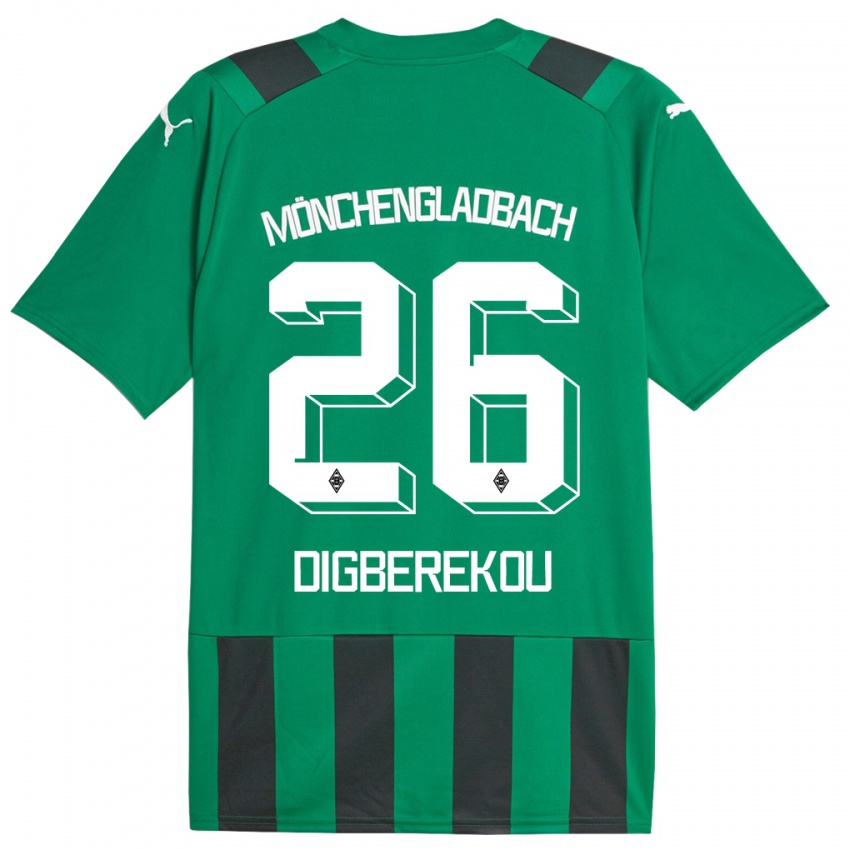 Mulher Camisola Ibrahim Digberekou #26 Preto Verde Alternativa 2023/24 Camisa Brasil