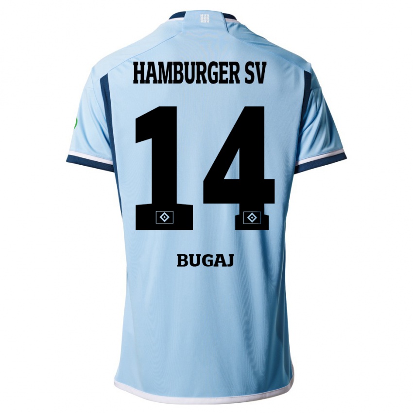 Mulher Camisola Jan-Luca Bugaj #14 Azul Alternativa 2023/24 Camisa Brasil