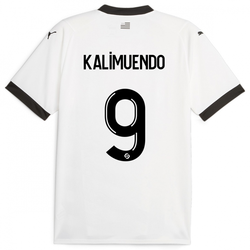 Mulher Camisola Arnaud Kalimuendo #9 Branco Alternativa 2023/24 Camisa Brasil