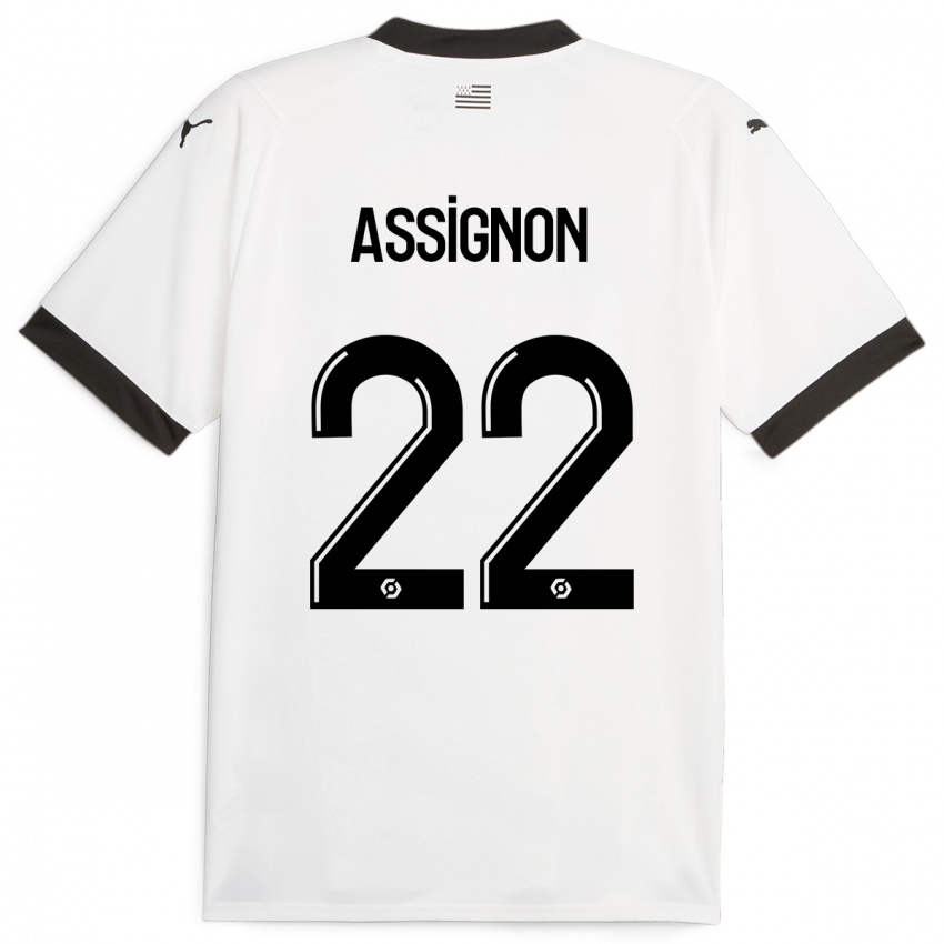 Mulher Camisola Lorenz Assignon #22 Branco Alternativa 2023/24 Camisa Brasil