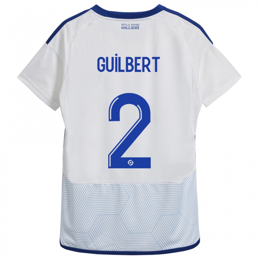 Mulher Camisola Frédéric Guilbert #2 Branco Alternativa 2023/24 Camisa Brasil