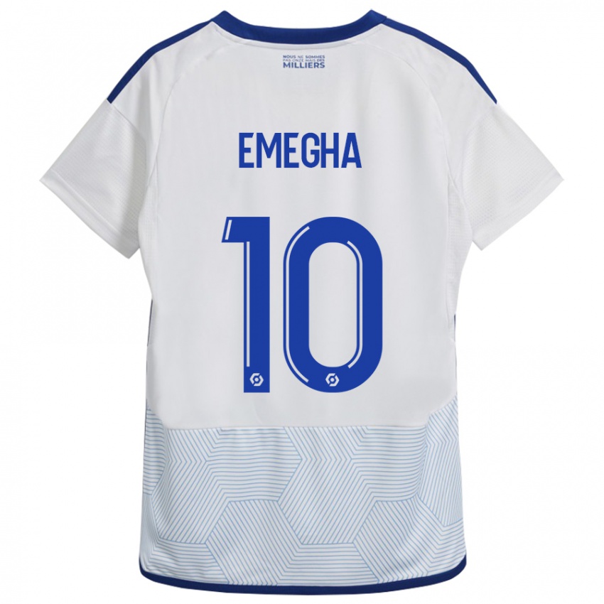 Mulher Camisola Emanuel Emegha #10 Branco Alternativa 2023/24 Camisa Brasil