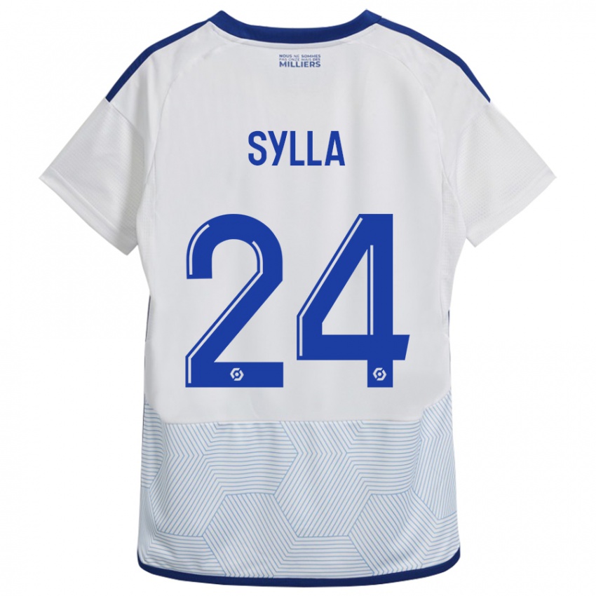 Mulher Camisola Abakar Sylla #24 Branco Alternativa 2023/24 Camisa Brasil