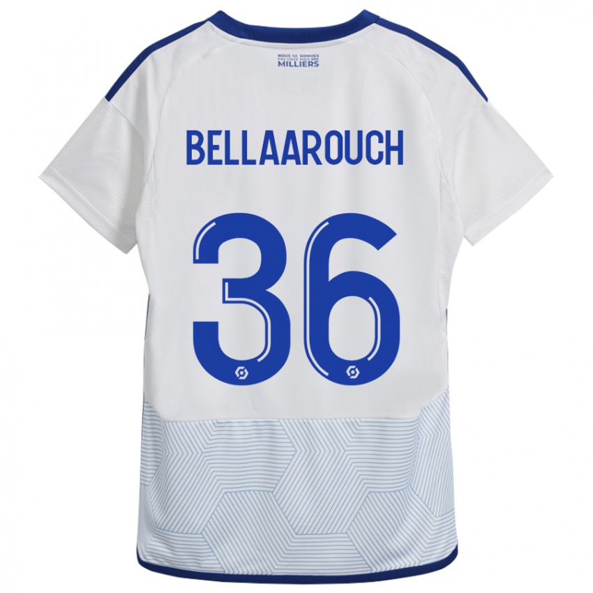 Mulher Camisola Alaa Bellaarouch #36 Branco Alternativa 2023/24 Camisa Brasil