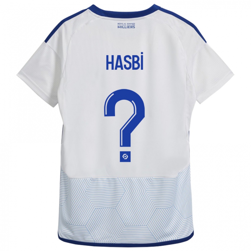 Mulher Camisola Walid Hasbi #0 Branco Alternativa 2023/24 Camisa Brasil