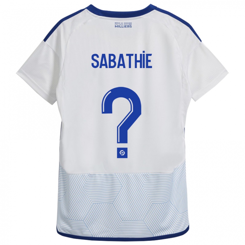 Mulher Camisola Gabin Sabathié #0 Branco Alternativa 2023/24 Camisa Brasil