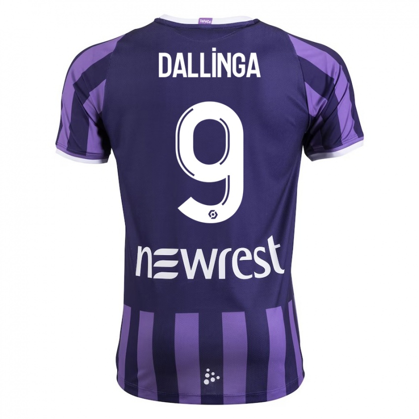 Mulher Camisola Thijs Dallinga #9 Roxo Alternativa 2023/24 Camisa Brasil