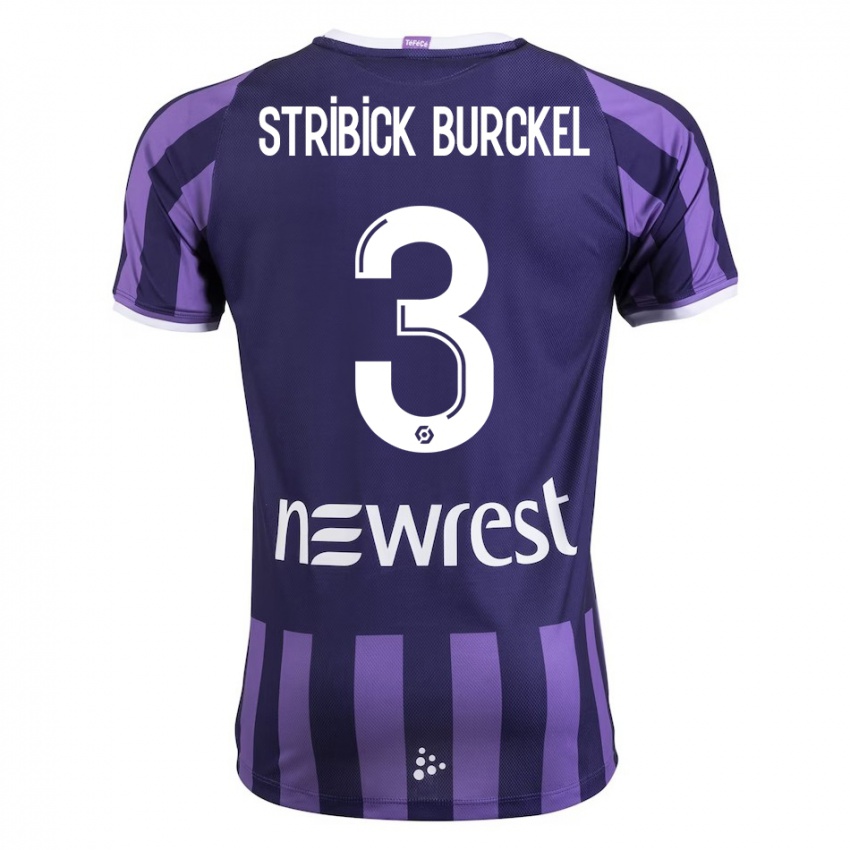 Mulher Camisola Laetitia Stribick-Burckel #3 Roxo Alternativa 2023/24 Camisa Brasil