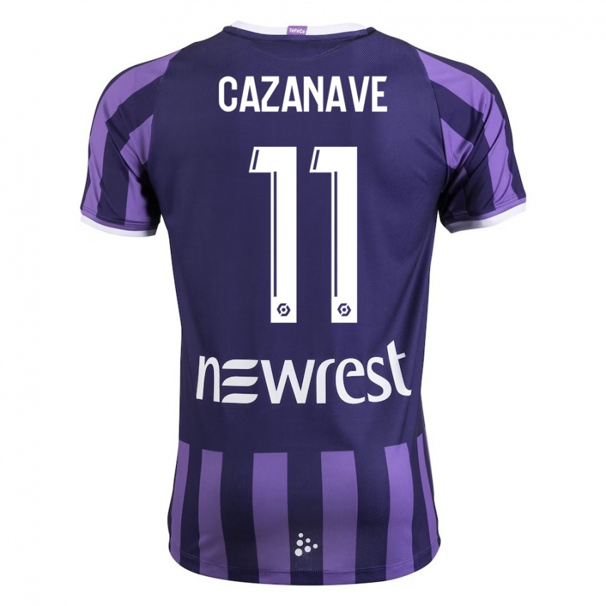 Mulher Camisola Julie Cazanave #11 Roxo Alternativa 2023/24 Camisa Brasil