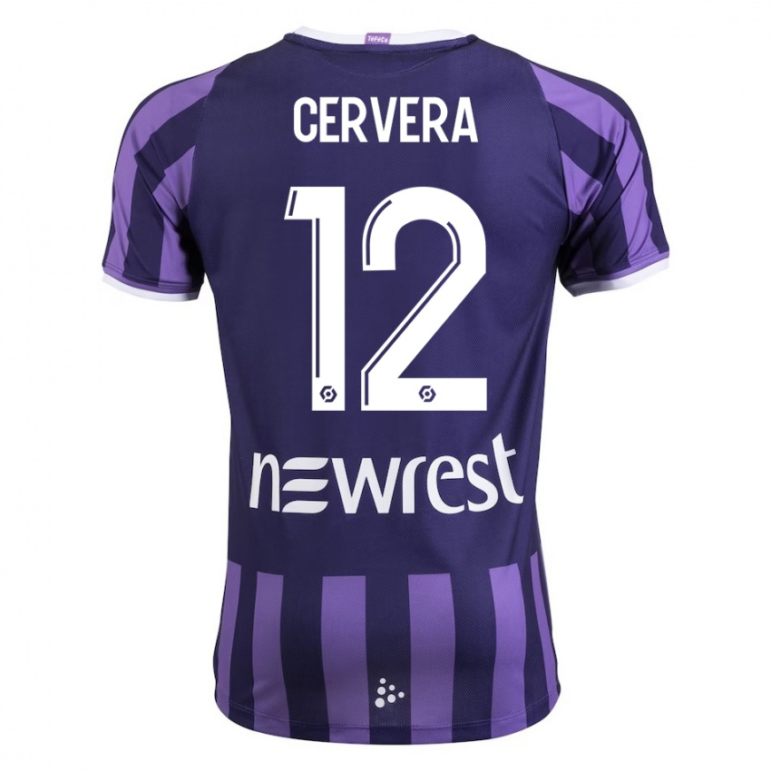 Mulher Camisola Laurianne Cervera #12 Roxo Alternativa 2023/24 Camisa Brasil