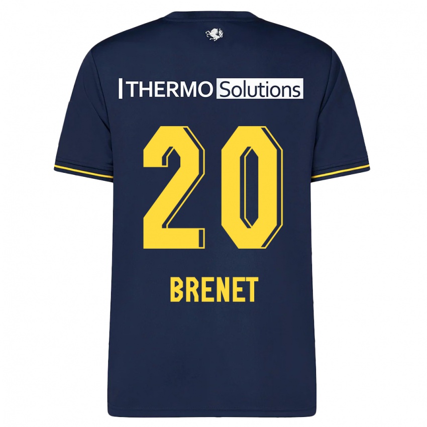 Mulher Camisola Joshua Brenet #20 Marinha Alternativa 2023/24 Camisa Brasil