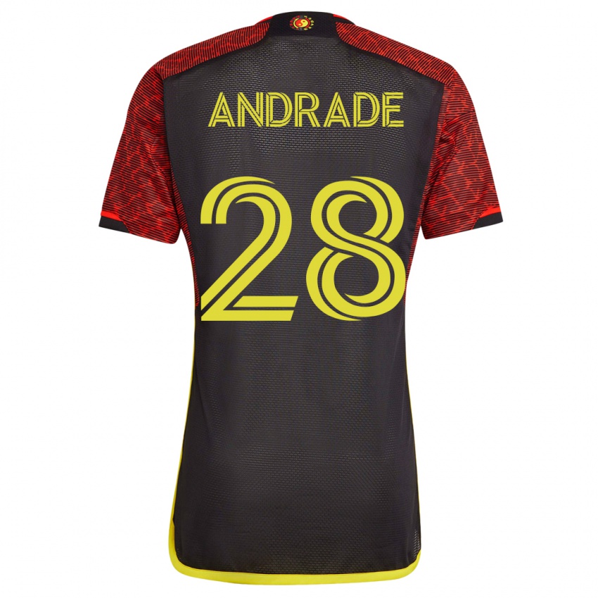 Mulher Camisola Yeimar Gómez Andrade #28 Laranja Alternativa 2023/24 Camisa Brasil