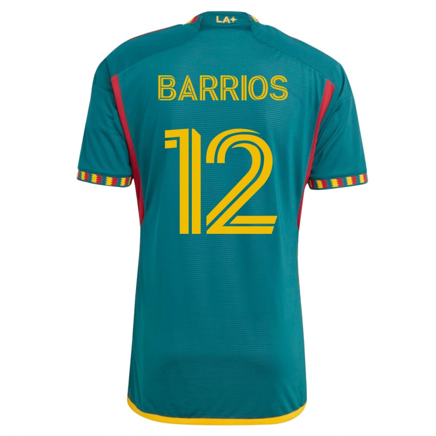 Mulher Camisola Michael Barrios #12 Verde Alternativa 2023/24 Camisa Brasil
