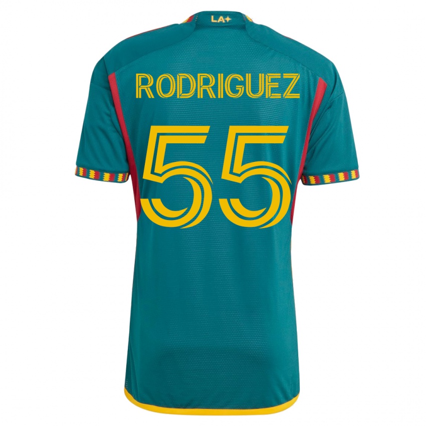 Mulher Camisola Diego Rodriguez #55 Verde Alternativa 2023/24 Camisa Brasil