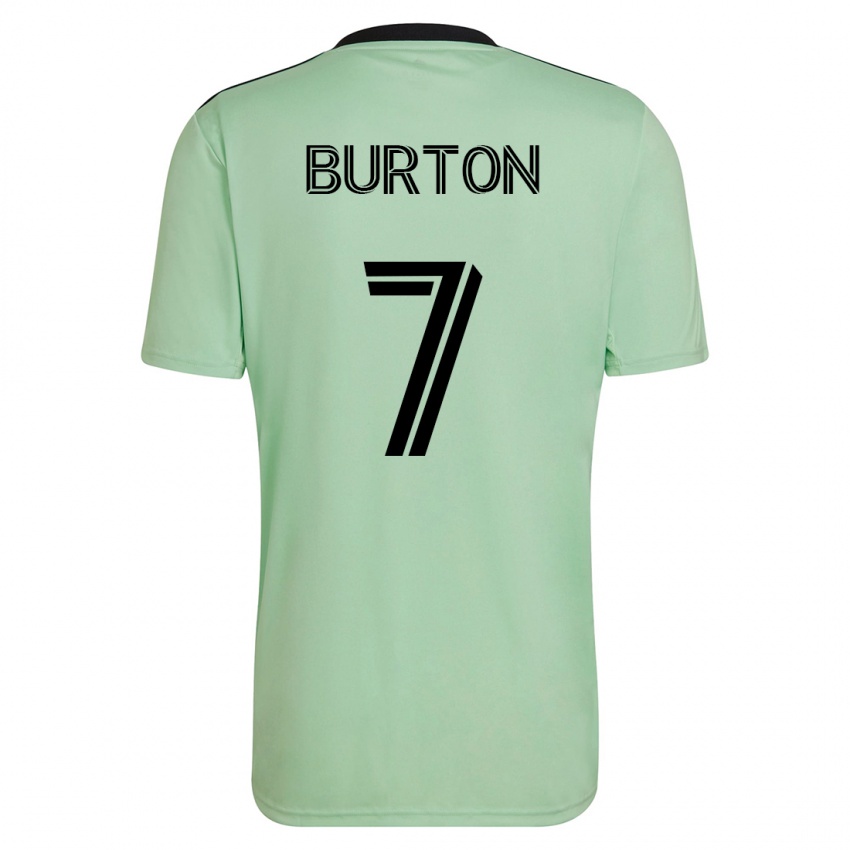 Mulher Camisola Micah Burton #7 Luz Verde Alternativa 2023/24 Camisa Brasil