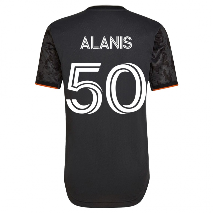 Mulher Camisola Brian Alanis #50 Preto Alternativa 2023/24 Camisa Brasil