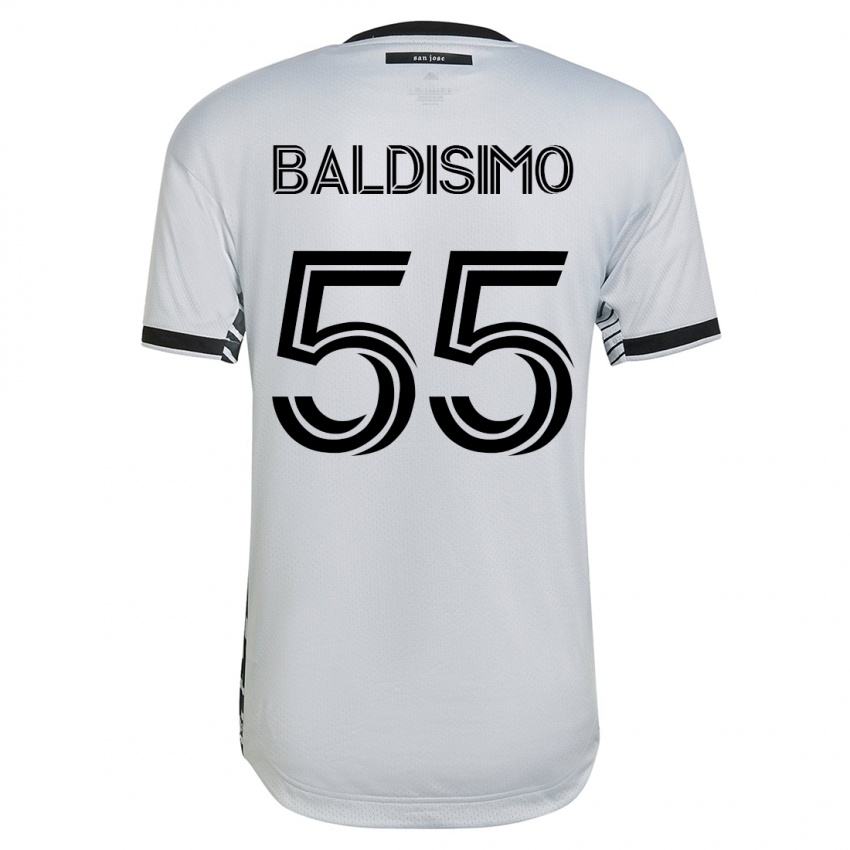 Mulher Camisola Michael Baldisimo #55 Branco Alternativa 2023/24 Camisa Brasil