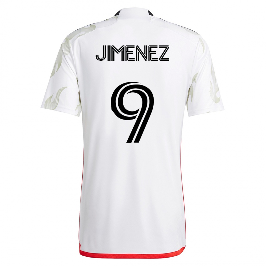 Mulher Camisola Jesús Jiménez #9 Branco Alternativa 2023/24 Camisa Brasil