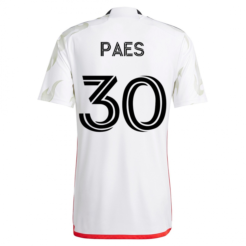 Mulher Camisola Maarten Paes #30 Branco Alternativa 2023/24 Camisa Brasil